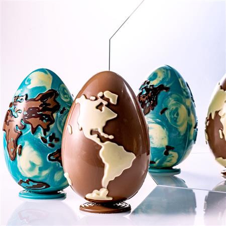Matrite Plastic Plastic Chocolate, 2 pcs or Model Globe Ø 12.5 x H 18.5 cm, 280 gr
