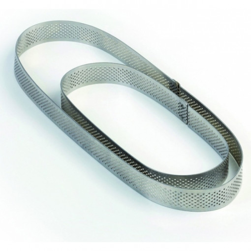 Microperforated Oval Tarte Frame, 19x7xH2cm