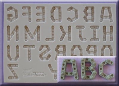 Mulaj Silicon Alfabet Micul Constructor H 2.2 cm
