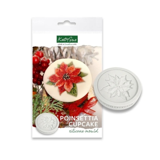 Mulaj Silicon Craciun - Decor / Top Cupcake cu Floare Craciun Ø 7 cm