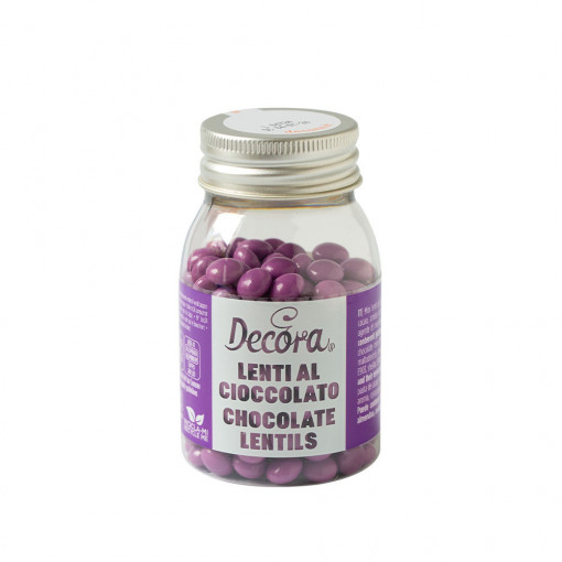 Perle Aplatizate Ciocolata Violet Ø 10 mm, 80 gr