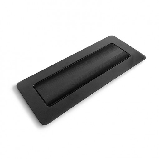 Plastic Cake Display Stand, Black Rectangle Model, 28.5 x 12 x H 0.7 cm, Set of 10 pcs