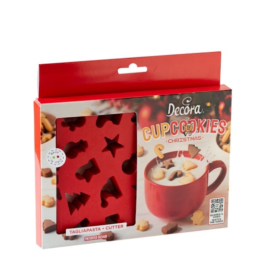 Plastic Christmas Cutters - Mini Cookies 1.8 - 3 x 2.8 x H 1.2 cm