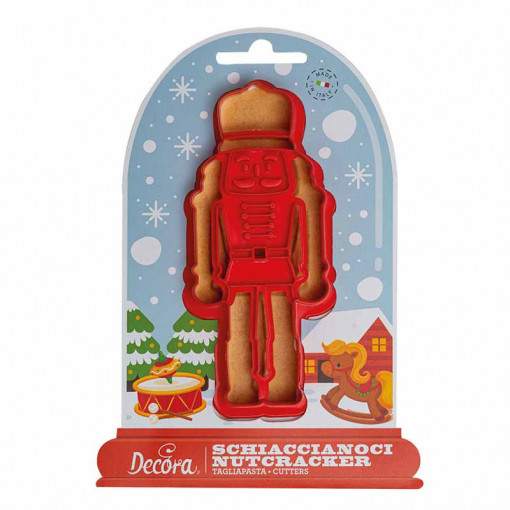 Plastic Plastic Christmas Nutcracker Nutcracker Cutters - Soldatel Nutcracker 13 x 5.5 x H 2 cm