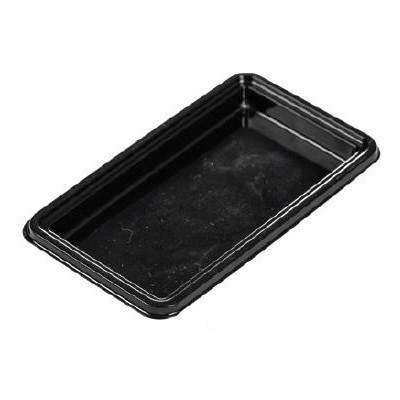 Plastic Presentation Monoportion Presentation Base, Rectangular Black, 8 x 5 cm, Set 100 pcs