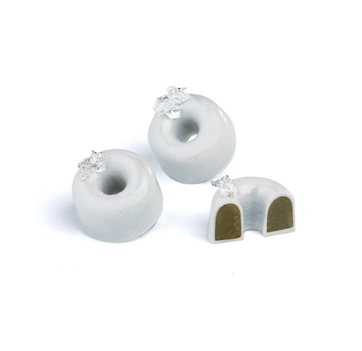 Polycarbonate mould Iconic Range 21 Round Pralines, Ø 2.8 x H 1.6 cm, 10 gr