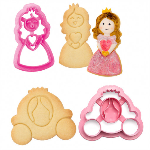 Princess and the Way - Plastic Cutters R 8 and 9 cm, Set 2 pcs