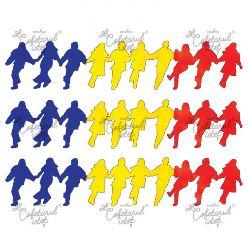 Printed Sugar Paste Decor Traditional Model 8, 3 Decor Band 6 x 28 cm, A4 - Confectioner Istet