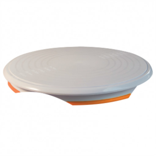 Rotating Decor Cake Stand, Material Plastic, Ø 30.5 x H 3.2 cm