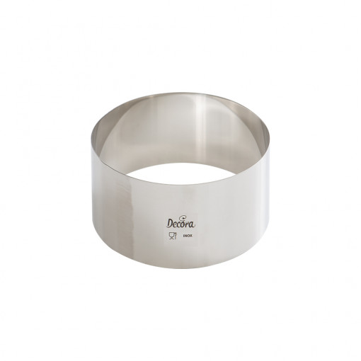 Round stainless steel branch Ø 9 x H 6 cm