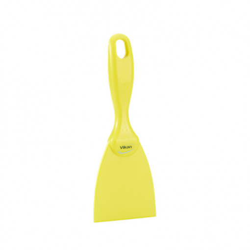 Scraper with Yellow Rigid Plastic Handle, 7.5 x H 21 cm