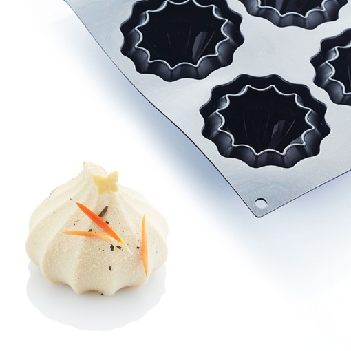 Silicon Coco mould 7.1 x 7 x H 5.3 cm, 6 cavities, 109 ml