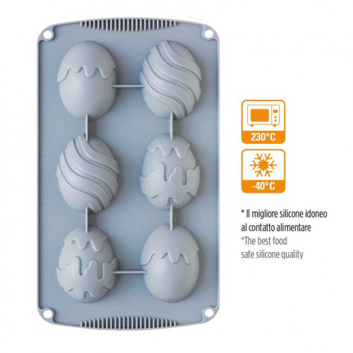 Silicon Paste mould 3 patterns, 6 cavities