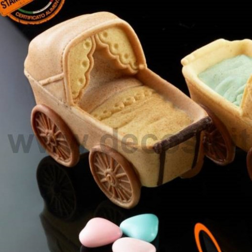 Silicone moulding Baby Carrier Bebelus 3D, 8.2 x 4 x H 6.2 cm