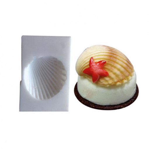 Silicone Shell mould, 4.1 x 4.3 cm (SLK 419)