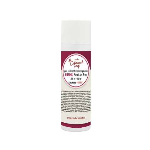 SPRAY Ruby Ruby Pearlescent - zsírban oldódó élelmiszer színezék 250 ml, Azo mentes