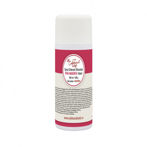 SPRAY VELVET - Хранителен оцветител Viva Magenta 400 ml