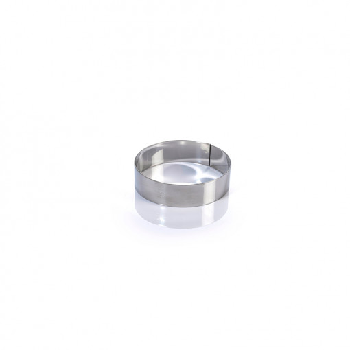 Stainless steel round Ø 14 x H 4 cm