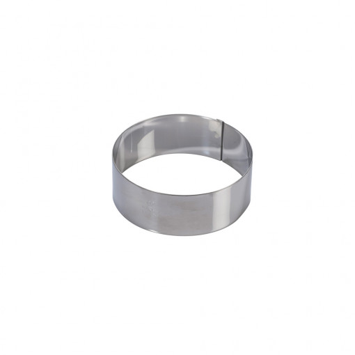 Stainless steel round Ø 16 x H 10 cm