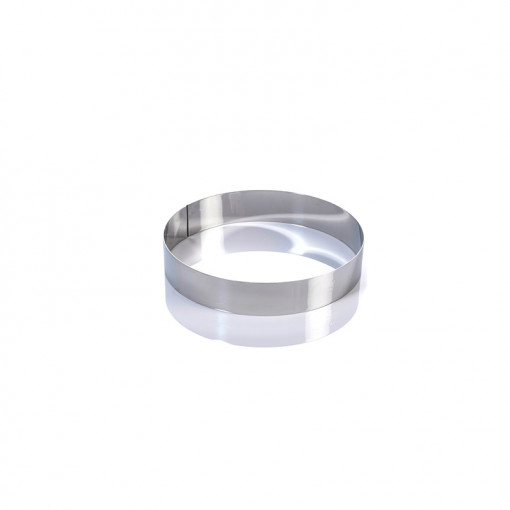 Stainless steel round Ø 20 x H 4 cm