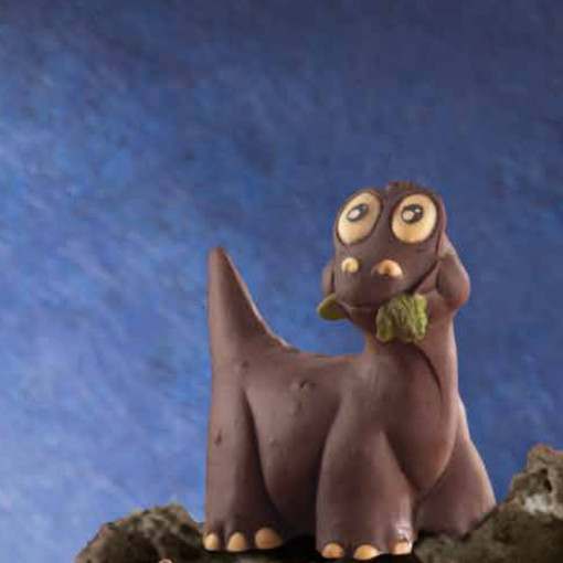 Szilikon forma 3D dinoszaurusz dinoszaurusz Brontazaurus csirke, Ø 12 x H 12 cm, 3D dinoszaurusz dinoszaurusz Brontazaurus csirke, Ø 12 x H 12 cm