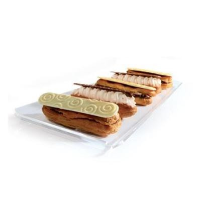 Tavita Prezentare Ecler, Plexiglas Transparent, 43 x 16.7 x H 1.5 cm