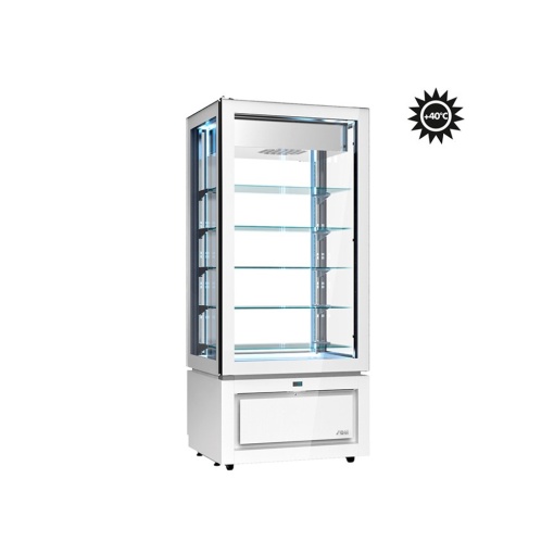 Vertical refrigerated display cabinet, -22 / +5°C, 80,5x64,5x184 cm, Luxor White, model KD8VTSX