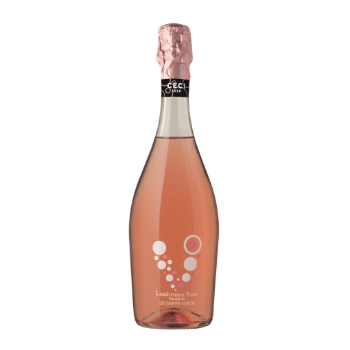 Вино Giuseppe Verdi Bolle Lambrusco Розово Полусладко Cantine Ceci - 0.75 Л