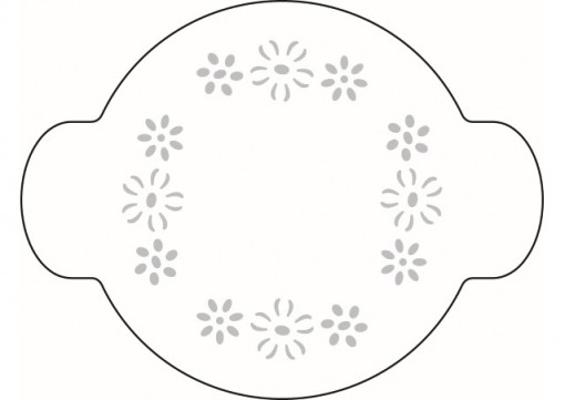 *Кръгъл декор Кръгъл декор Декорация на цветя Сапунено цвете Ø 10 см