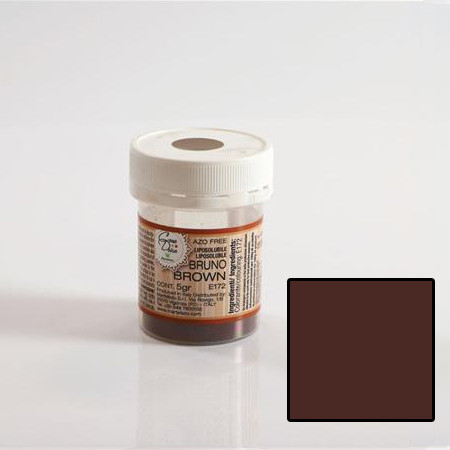 Мастноразтворим хранителен оцветител на прах, кафяв, 5 gr - не съдържа азотни съединения