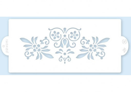 Пластмасов страничен декор Sablon Флорална фантазия, 26 x 12,5 cm
