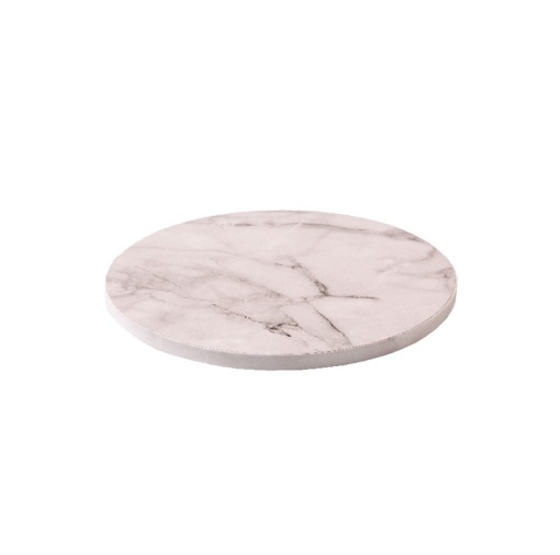 Чиния за торта с бял мраморен модел, Ø 40 x H 1,2 cm