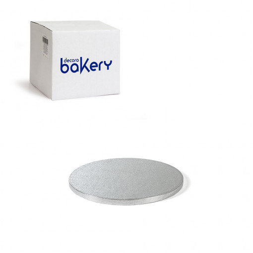 10 db-os ezüst kerek süteményes tányér készlet, Ø 23 x H 1,2 cm