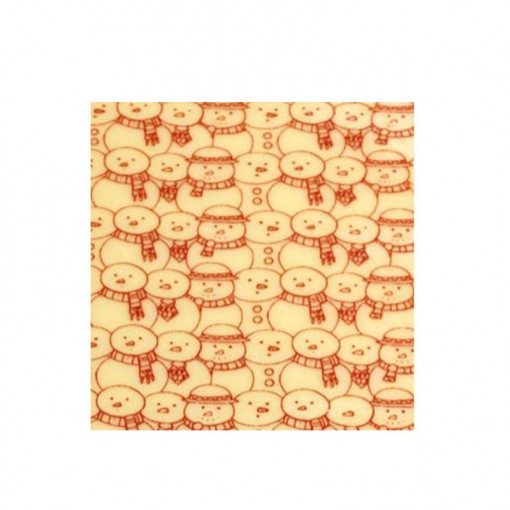 30 darabos transzferlap készlet Csokoládé hóember, 34 x 26,5 cm