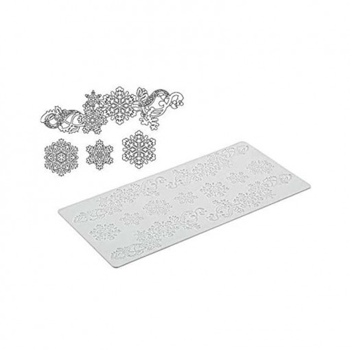 Banda Silicon Dantela Fulgi Zapada 40 x 20 x H 0.18 cm (TRD18)