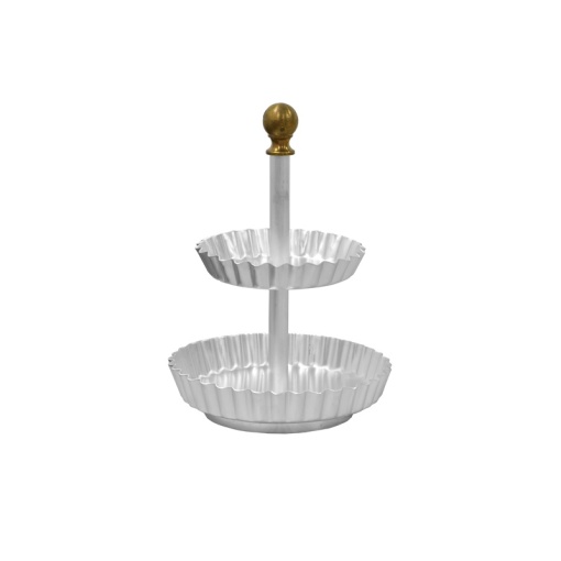 Buffet Stand, Candy Bar COFFEE TIME, Aluminium and Bronze, Ø 16-12 x H 23 cm