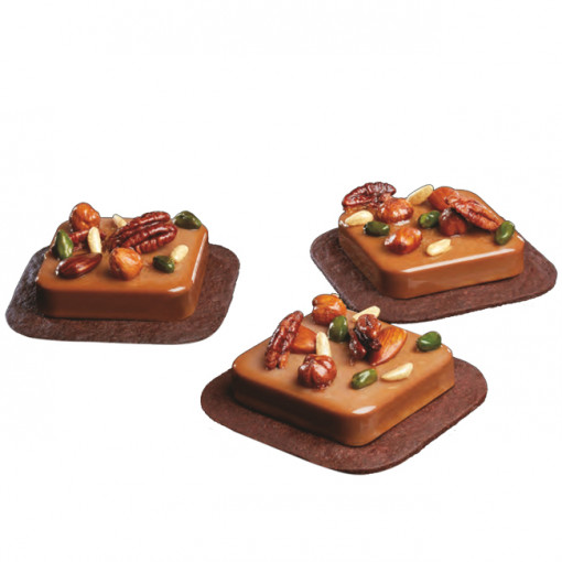 Gianluca Fusto Silicone Shape, Single Serving Square, 6.8 x 6.8 x h 1.5, 68 ml, 12 cavities
