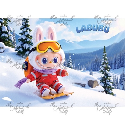 Labubu отпечатана захарна паста Labubu Model 2, A4 - Сладкарски изделия
