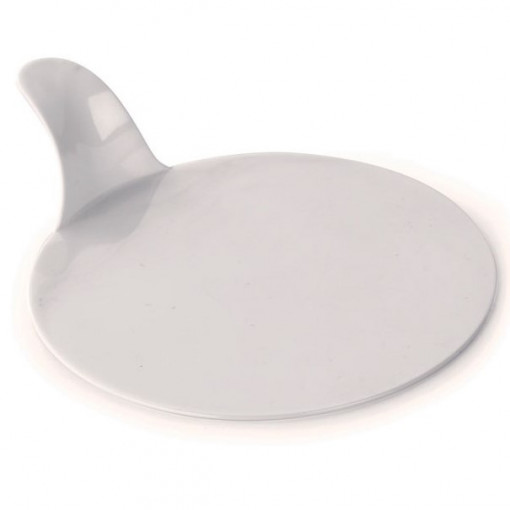 Plastic Presentation Monoportion Presentation Plastic Base, Round White, Ø 8 cm, Set 250 pcs