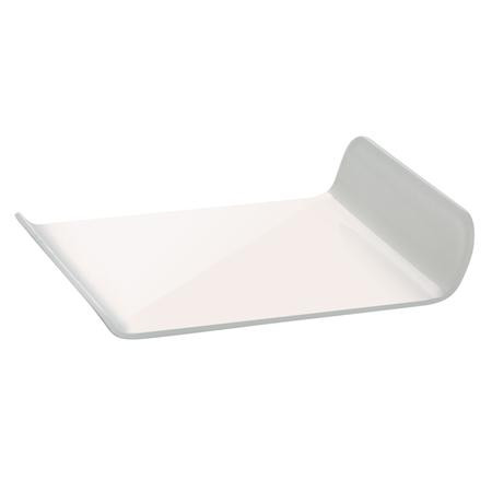 Plastic Presentation Monoportion Presentation Plastic Base, White Rectangular Model, 9.7 x 8 x H 2 cm, Set 100 pcs