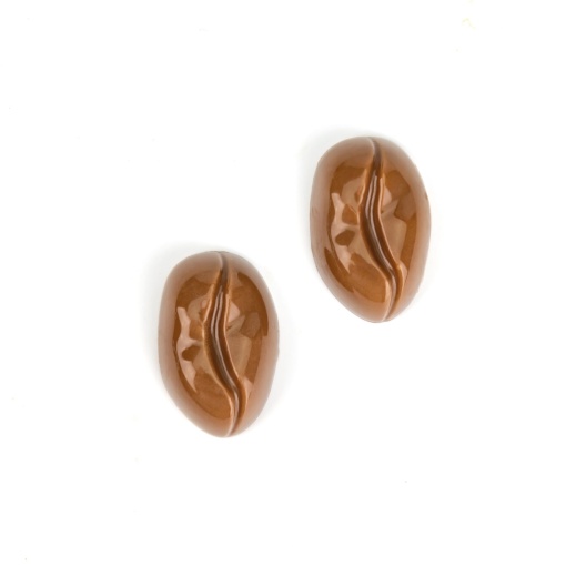 Polikarbonát forma 24 kávés praliné, 3,8 x 2,5 x H 1,4 cm, 8,5 gr, 3,8 x 2,5 x H 1,4 cm, 8,5 gr