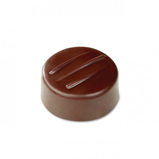Polycarbonate mould Artisanal Range 21 Round Chocolate Pralines, Ø 2,8 x H 1,4 cm, 10 gr