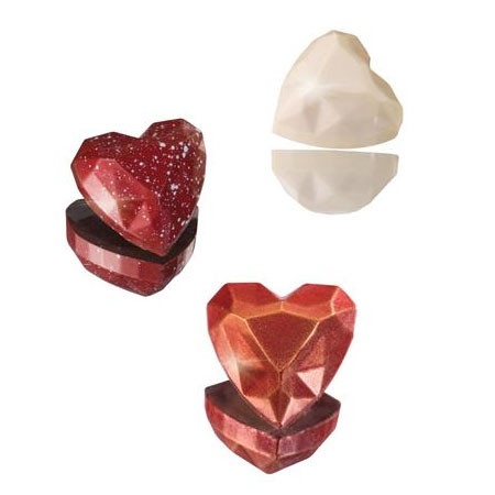 Polycarbonate mould Diamant 24 Chocolate Pralines, Ø 3,3 x H 1,5 cm, 10 gr