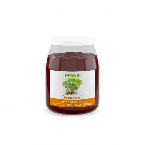 PreGel püré töltelék PreGel bogyós gyümölcsdarabokkal, 1,1 kg