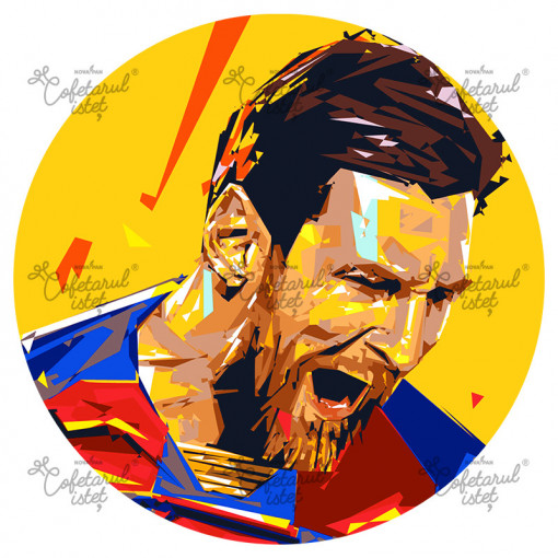 Printed wafer Football Messi Model 1, Ø 20 cm - Istet Confectioner