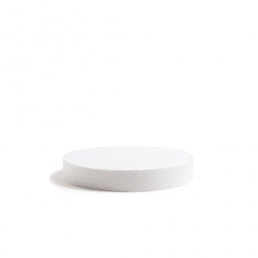 Round polystyrene mould R 25 x H 5 cm
