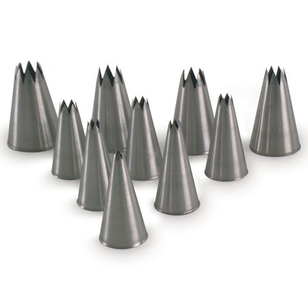 Set of 10 Open Star Shape Spikes
