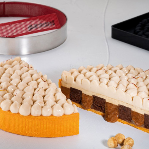 Silicon mould TOP Hazel Ø 18 x H 1.8 cm, 1 cavity, 267 ml