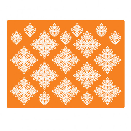 Silicone Mats Square Lace, 7.2x7.2cm