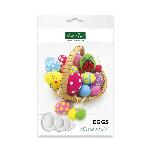 Silicone Paste Moulding Paste - Egg, 3 Subjects Ø 2.5 - 5 cm